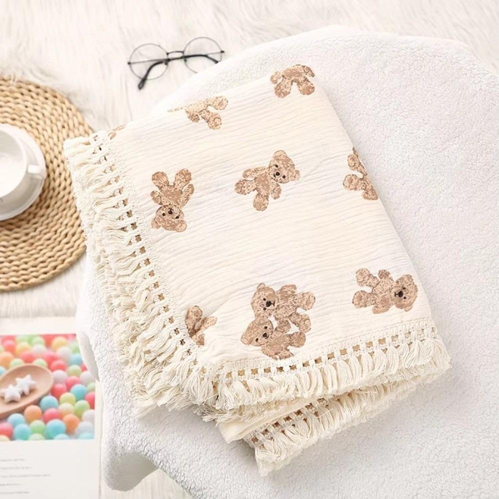 Cotton Material Muslin Squares Blanket Muslin Fabric Cotton Baby Blanket For Newborn 1PC