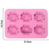 6 even Flower Silicone Baking Mold 3D Pudding Molds Cupcake Pan Cake DIY Muffin Kitchen Tools