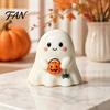 Halloween Party Supplies Ghost Resin Figurine, Creepy Witch Hat Statue, Spooky Statue Pumpkin Reading Ornament for Holiday Decoration Figurine