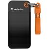External SSD Drive - VERBATIM - Pocket - 2 TB - Black / Orange