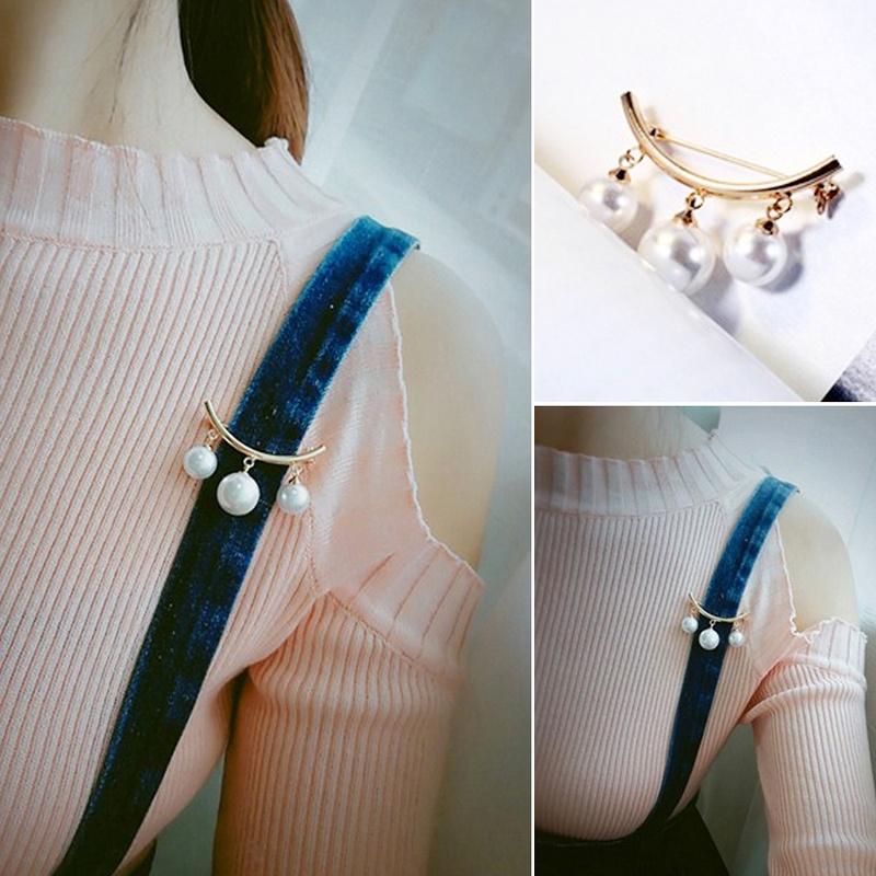 Simple Imitation Pearl Brooch Women's Accessories