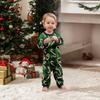 Matching Family Christmas Pajama Set, Round Neck Long Sleeve Top and Pants Loungewear for Parent and Child