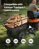 Dump Trailer 500 lbs 10 Cu. Ft Tow Behind Plastic Garden ATV Trailer Cart