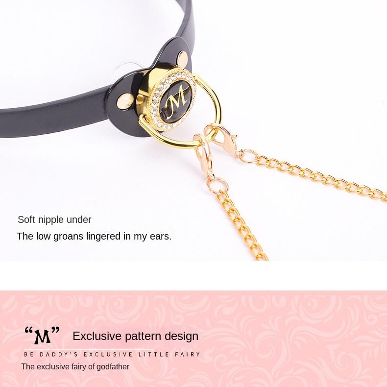 Sex Toys SM Bondage and Discipline Nipple Mouth Ball Couple Flirting Silicone Bell Nipple Clamp Collar Sexy Sex Product