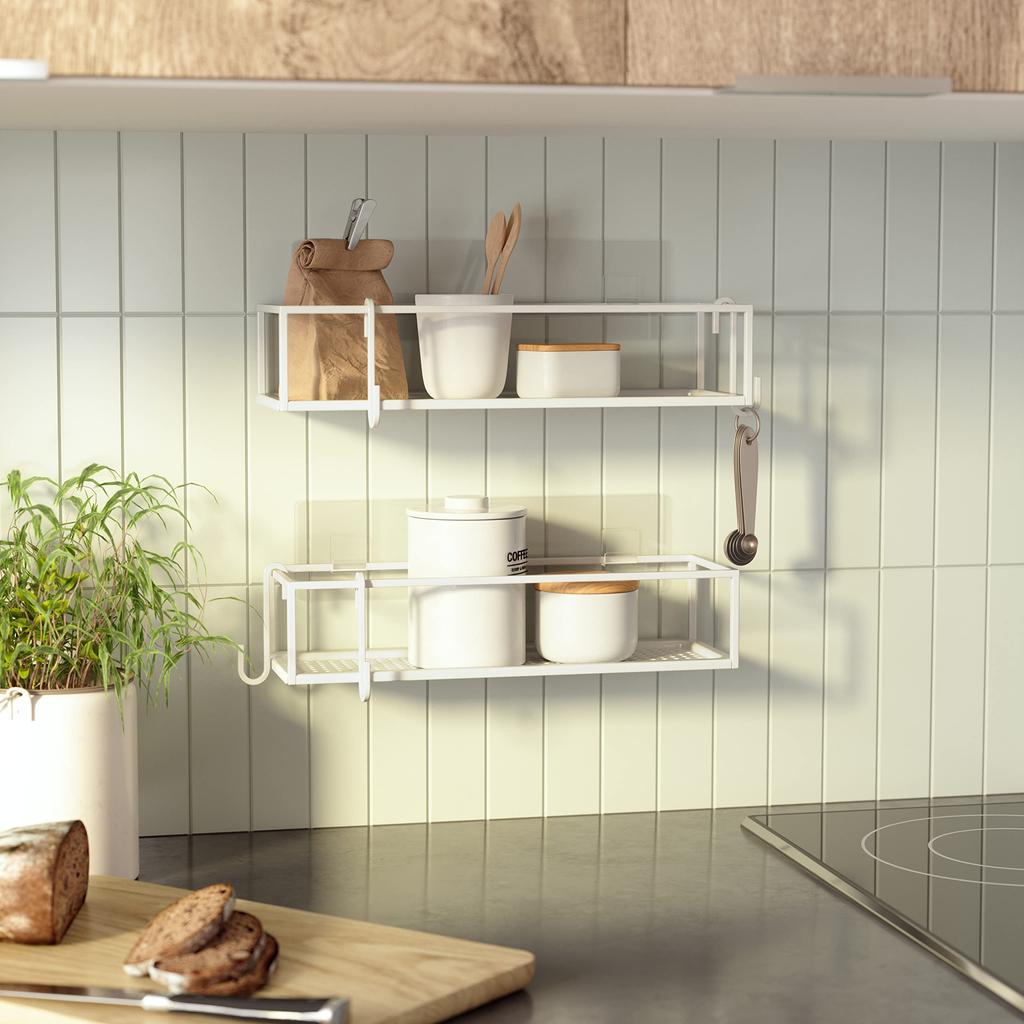 Official Umbra Shower Rack Shampoo Rack Set of CUBIKO 21018615660 Shelf, White, 2,