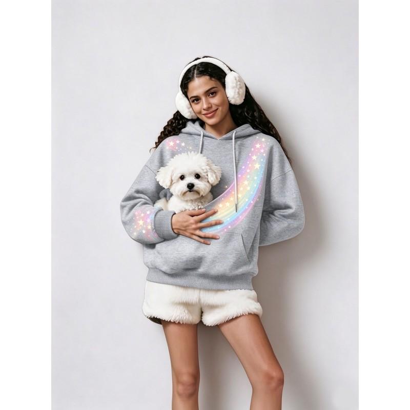 Pet Pocket Hoodie Sweatshirt Unisex Pullover Streetwear