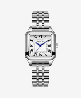 [SAINT SCOTT LONDON] SAINT SCOTT LONDON Fribourg Pánske kovové hodinky - Strieborné ST7120M-SSS