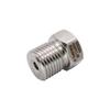 Adaptador Roscado Reductor de Acero Inoxidable 304: Hembra NPT 1/8" a Macho M16x1.5