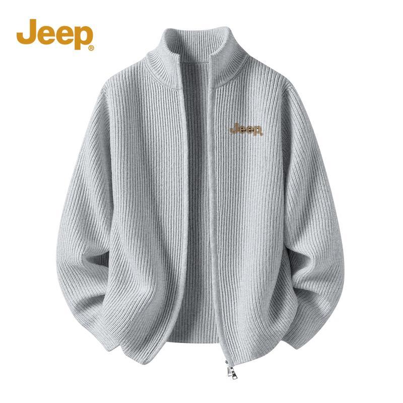 Jeep Мужской кардиган свитер тяжелой вязки со стойкой 3XL 4570₽