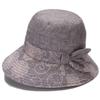 Women's Cotton Bucket Hat Rose Flower Bow Sunscreen Sun Hat Spring Adjustable Hat Breathable Vintage Fisherman Hat Basin Hat