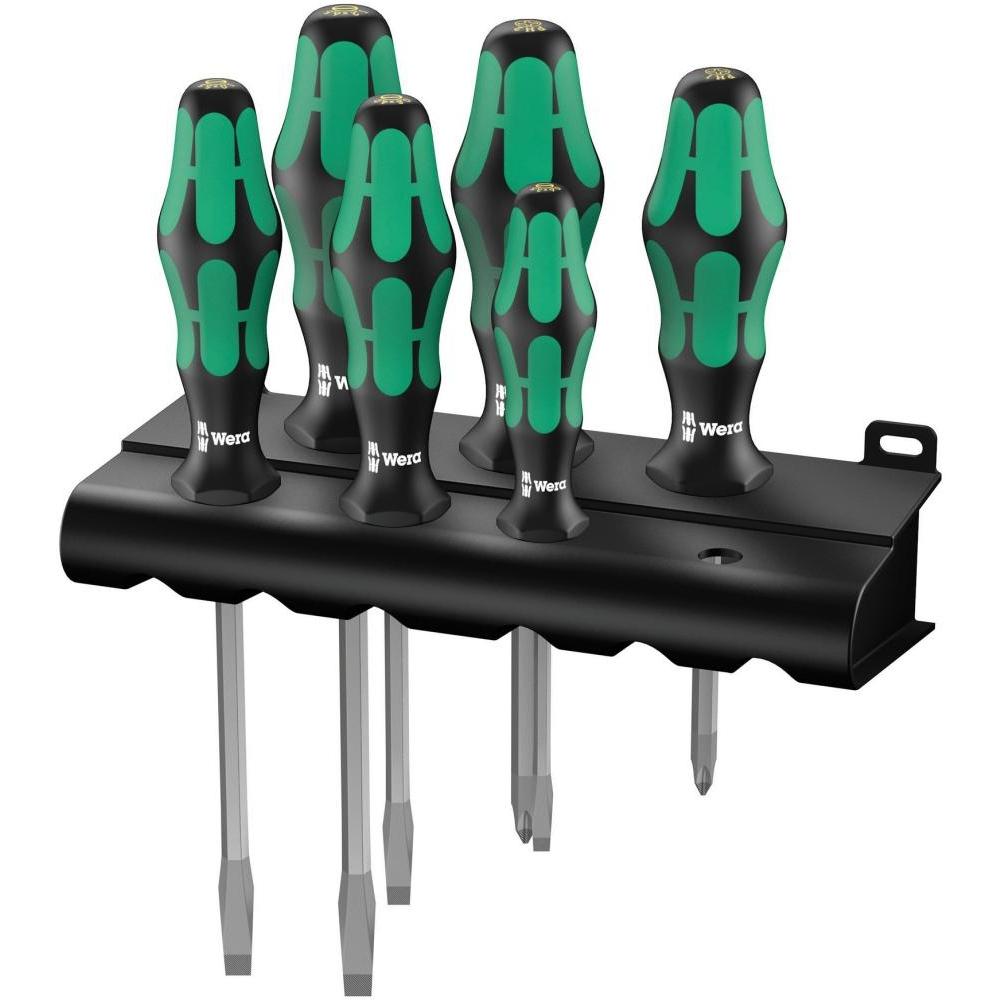 

Набор отверток Wera We-007680 334 Sk 6 Rack Kraftform Plus Lasertip 6 Ave Ph 1x80 2x100 Sl 0 6x3 5x75 0 8x4 0x90 1 0x5 5x100 1 2x6 5x125