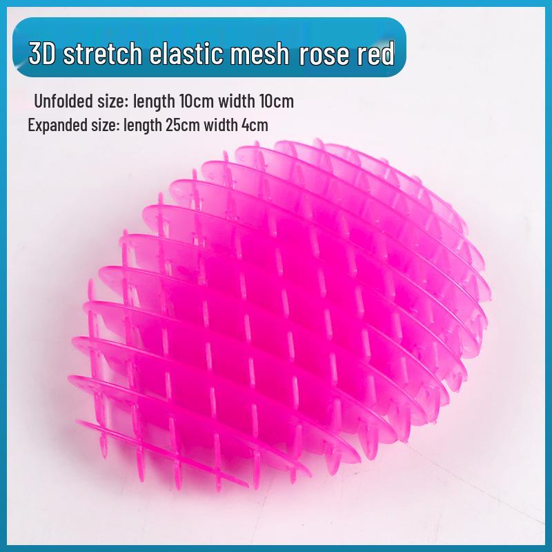 Deformable Elastic Net Celebrity-Style Toy Worm 