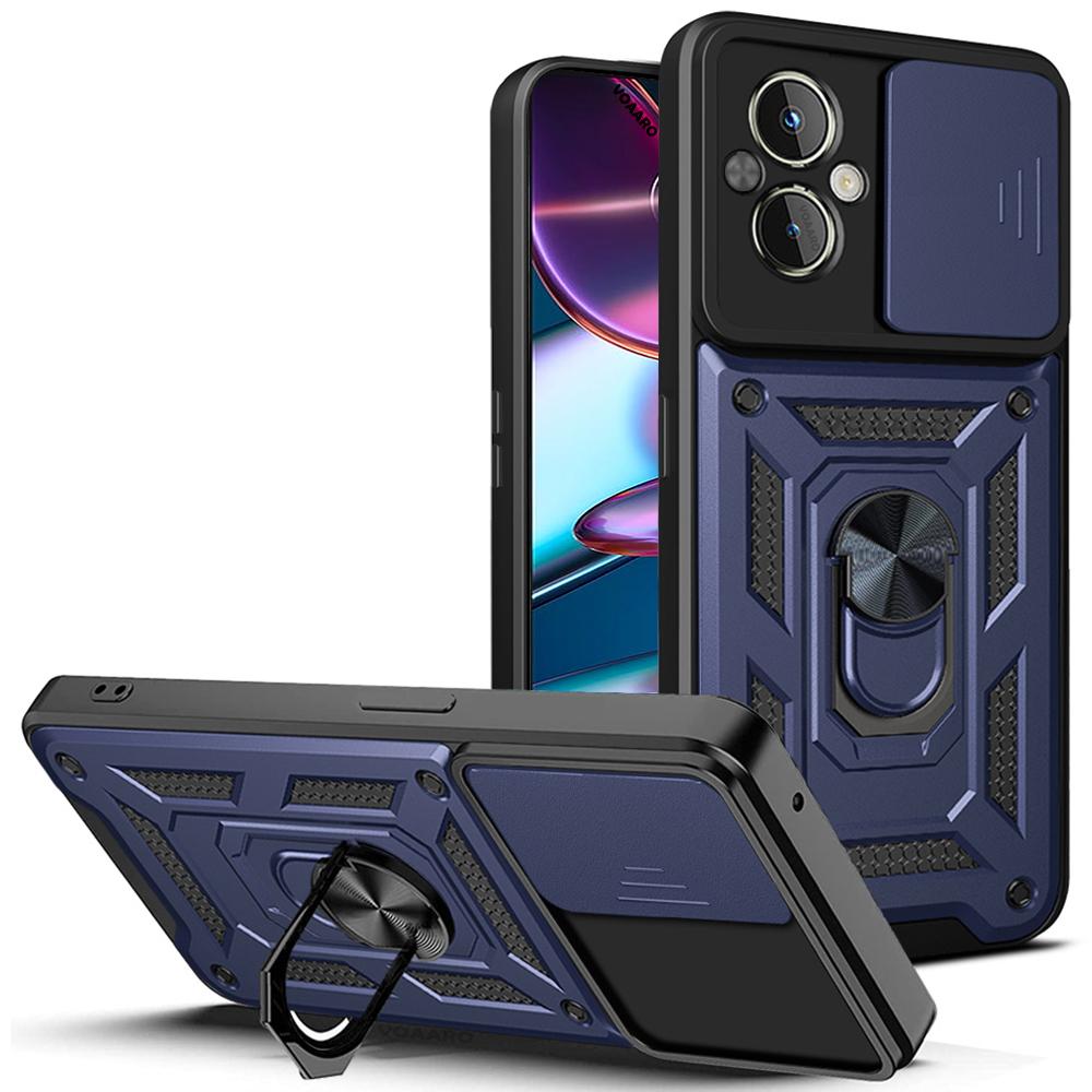 Slide Lens Armor Funda for Realme C67 4G Case for OPPO Realme C67 4G Case Magnetic Ring Stand Holder Cover Shockproof Back Capa