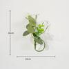 2Pcs Artificial Eucalyptus Green Napkin Rings Floral Rustic Wedding Party Table Centerpieces Valentine'S Day Home Dining Decor