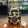 Large Capacity Knitted Bucket Handbag Lightweight Handheld Bag Cartoon Tote Bag  Casual Use