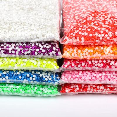Wei Chen, Glue Bottom Fluorescent Large Bag Drill, Hot Melt Adhesive Uniform Rhinestone Glass Diy Clothing Accessories Sticker Drill