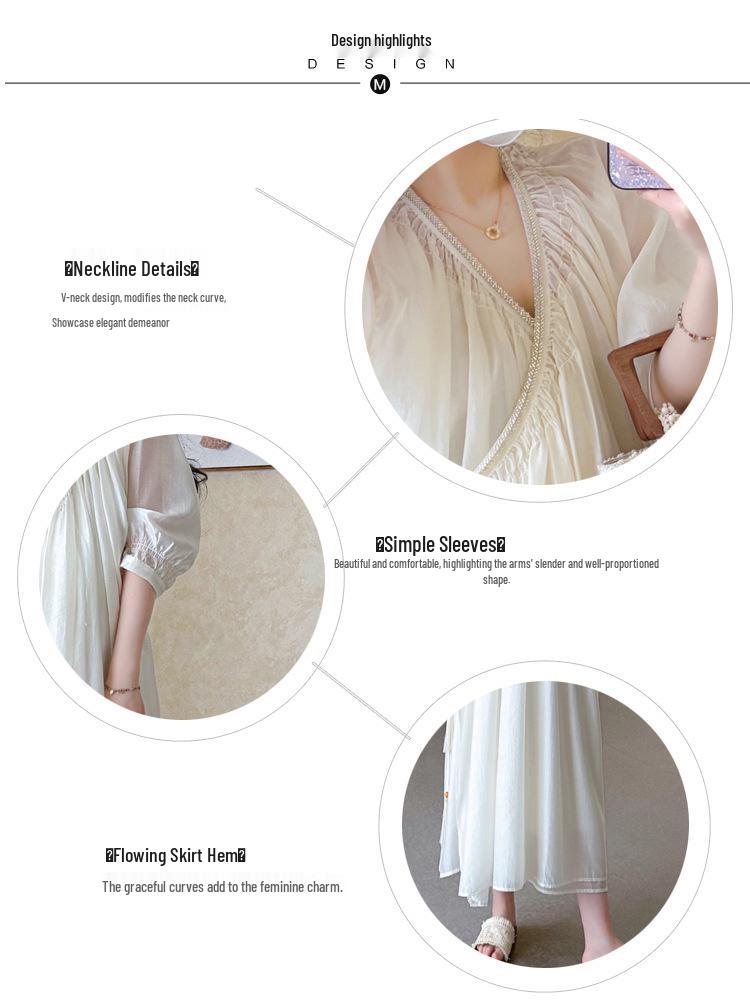 2026 Summer Tencel Maternity Dress - Exquisite Slimming Long Style