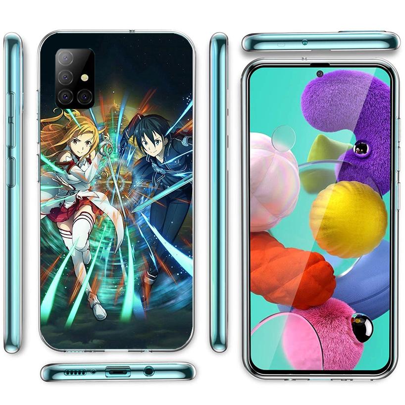 Sword Art Online Anime Phone Case For Samsung Galaxy A52 A32 A22 A12 A51 A31 A50S A30S A20S A10S Note 20 Ultra 10 Plus S10 A72 A