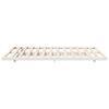 White Bed Frame 140 x 220 cm Solid Pine Wood