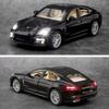 1:24 Porsche Panamera Alloy Model Car Simulation Sound And Light Pull Back Children's Diecast Toy Car With 6 Door Can Opend