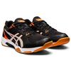 ASICS GEL ROCKET 10 2E Wide Black Shocking Orange Indoor Court Sneakers 1071A081-011