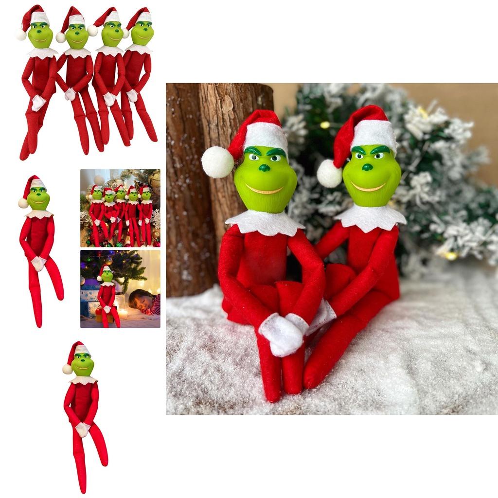 Christmas Grinch Doll Decorations Soft Comfortable And Perfect As Holiday Ornaments And Gifts
