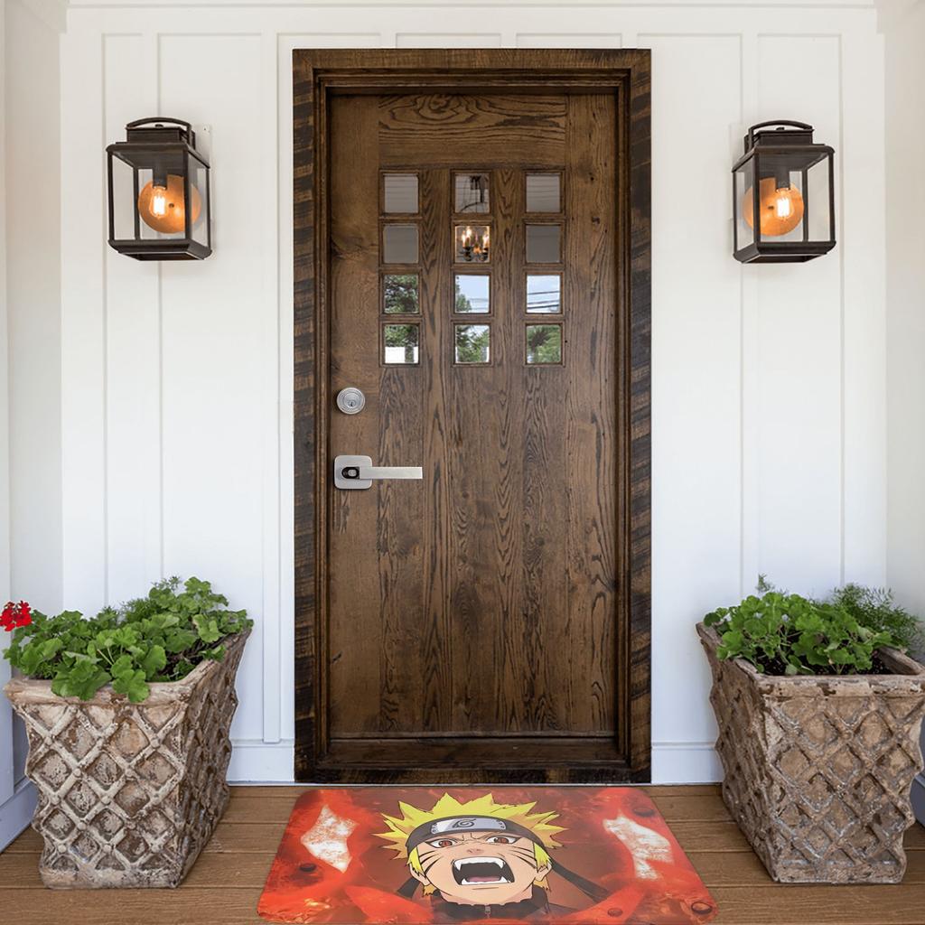 Anime Narutos Uzumaki Itachi Front Door Mat Anti-Slip Indoor Absorbent Doormat Garden Garage Entrance Rug Carpet