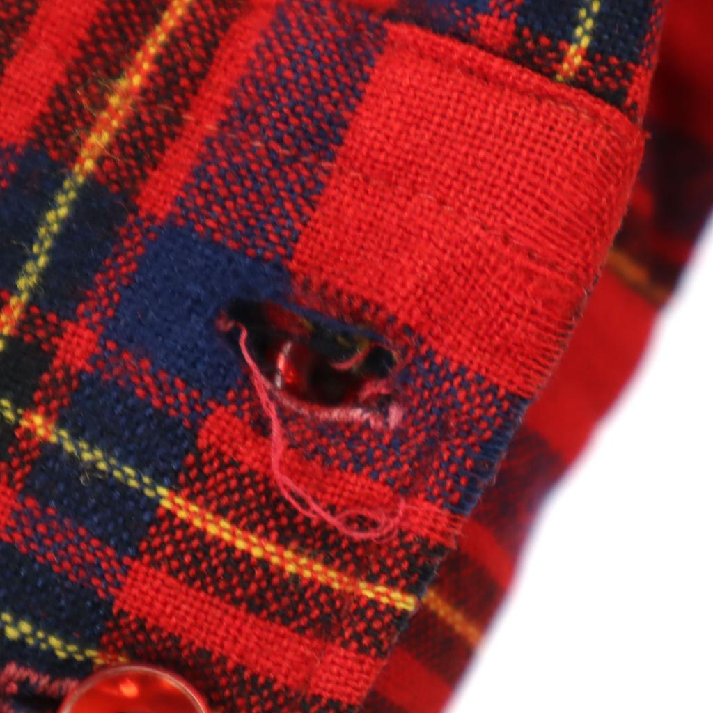 PENDLETON 70s Made in USA Wool Vintage Check Pattern Long sleeve Button down shirt Men's Used