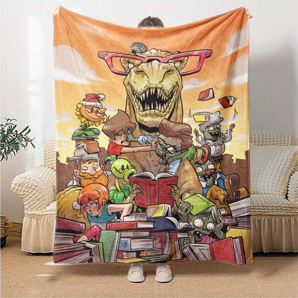 Plants Vs. Zombies Blanket Ultra-Soft Perfect for Sofa Couch Bedding for All Seasons Warmthful Decor Gifts For Family Or Friends
