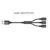 1 In 3/4/5 Out USB To Micro USB Charging Cable Nylon Braide Power Supply Cord Support Quick Charge for Phone Tablets
