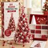 Kit de manualidades para árbol de Navidad con cuentas DIY, Mini árbol de cuentas con adorno superior exquisito, Decoración de mesa navideña hecha a mano para el hogar Christma