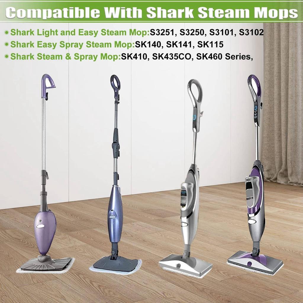 Steam Mop Replacement Cloth, Washable Cleaning Pad, White 4PCS