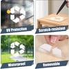 Recycle and Trash Clear Stickers, 10 Pack 3×3 Inches Trash and Recycle Stickers for Trash-B Transparent Vinyl Weatherproof Self Adhesive Waste Can
