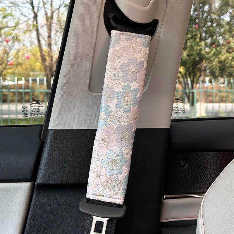 New car headrest waist rest new Chinese creative car decorative throw pillow bow streamer car cushion