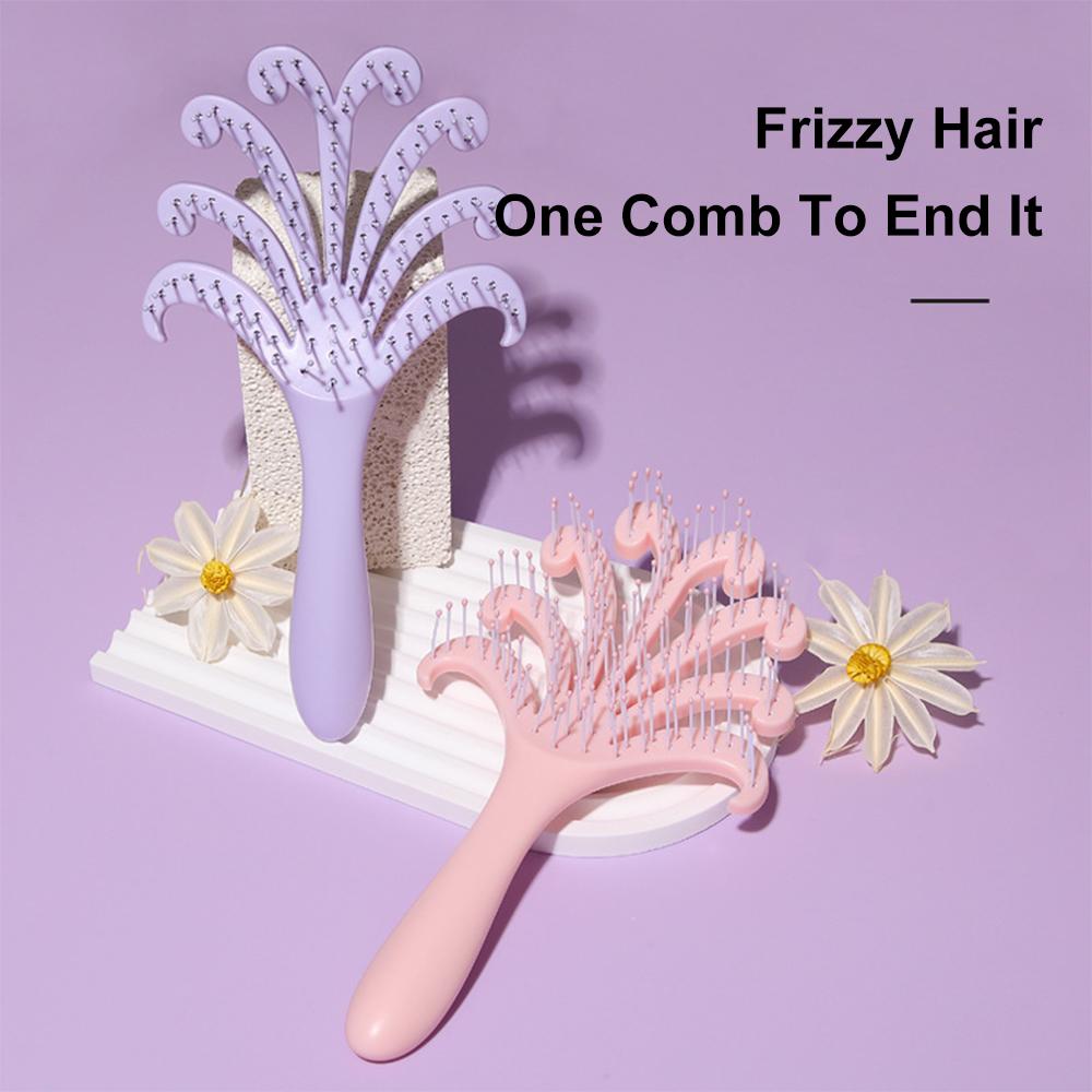 Octopus Massage Comb Tangled Hair Comb Hair Brush Massage Anti-Static Barber Styling Tool for All Hair Types Travel Householdr