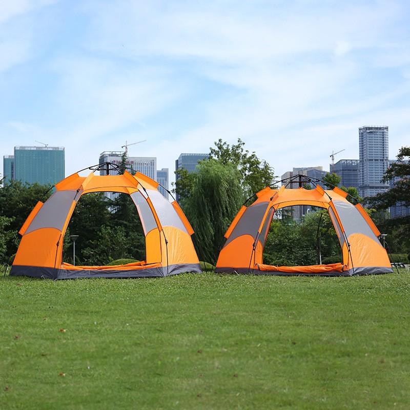 Hexagonal Quick-Open Portable Camping Tent - Thickened, Rainproof, Windproof.