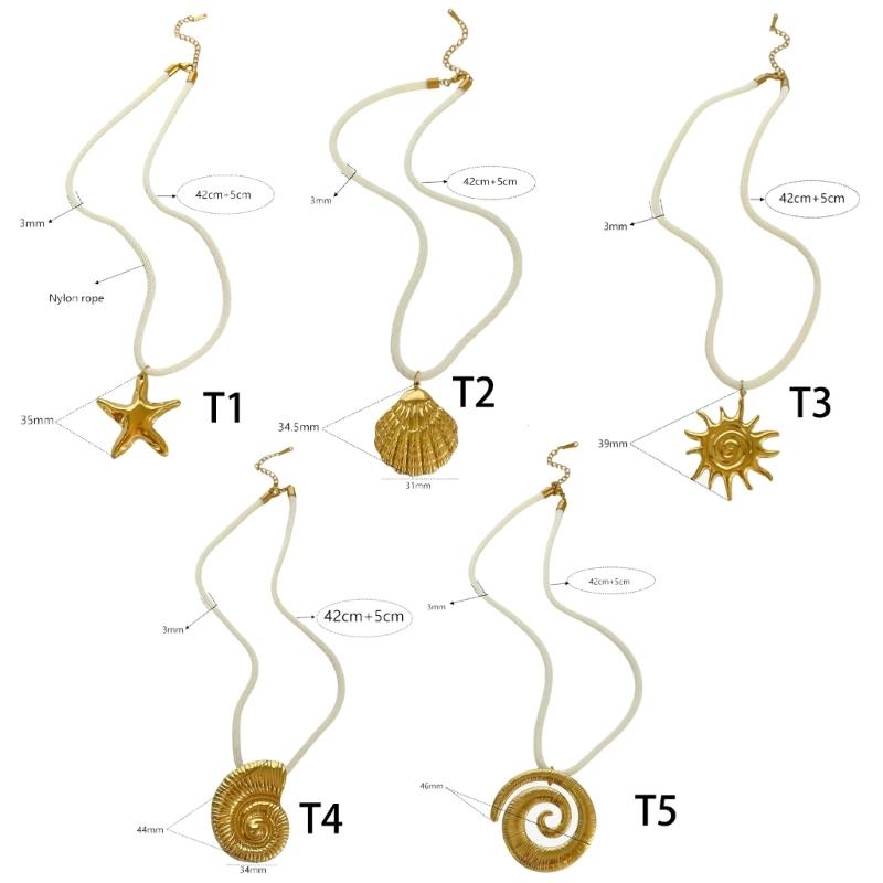 Ocean Starfish Pendant Necklace Elegant Adjustable Clavicle Chain Accessory Comfortable Stylish Holiday Jewelry Gift