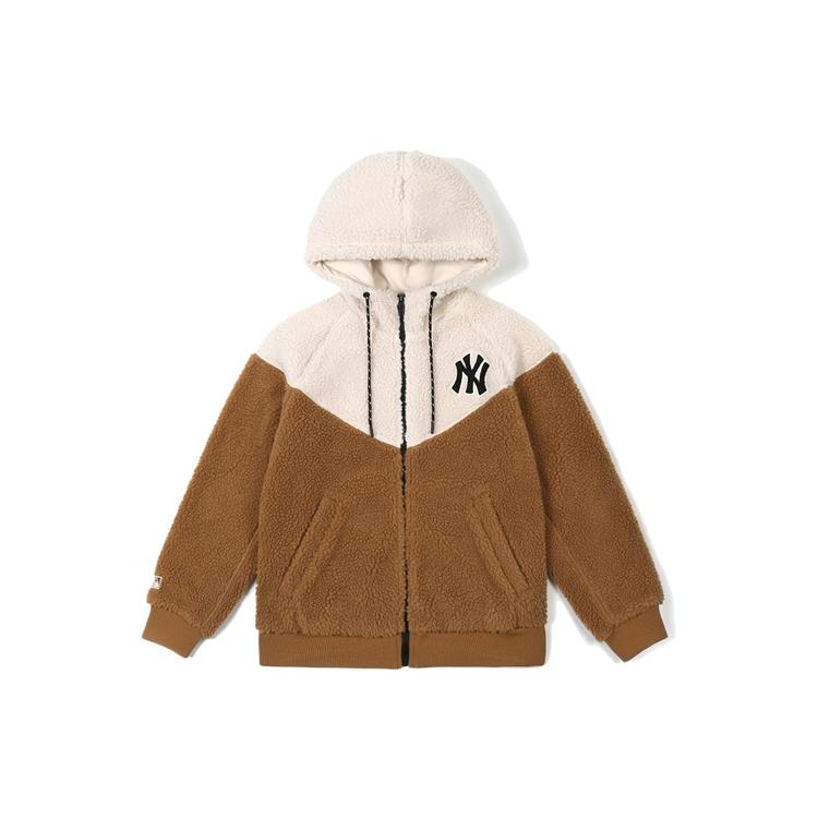 

New MLB Jacket Unisex Beige Khaki Patchwork 31JPF5061-50B S