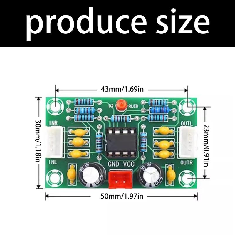 XH-A902 Sound Operational Preamplifier Board Module NE5532 Amplifier Front Panel Digital Tone Board Easy Installation
