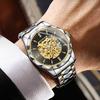 BINBOND Luminous Waterproof Automatic Tourbillon Men's Watch Reloj Skeleton Authentic Mechanical Wristwatches For Men Luxury