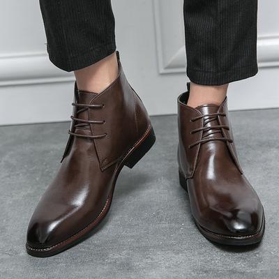 Retro Amerikanischer Stil Herren Desert Boots Stiefeletten Vintage Lässige Lederstiefel für Herren Neu