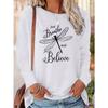 Kreatives bedrucktes Langarm-T-Shirt für Damen, atmungsaktiv, weich und bequem, geeignet für Freizeitkleidung das ganze Jahr über