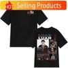 Rapper Luar La L 2025 Album L3TRA T Shirts Unisexs Unisex Hip Hop Fashion Short Sleeve Tshirts Cotton Oversized Streetwear Tshirt