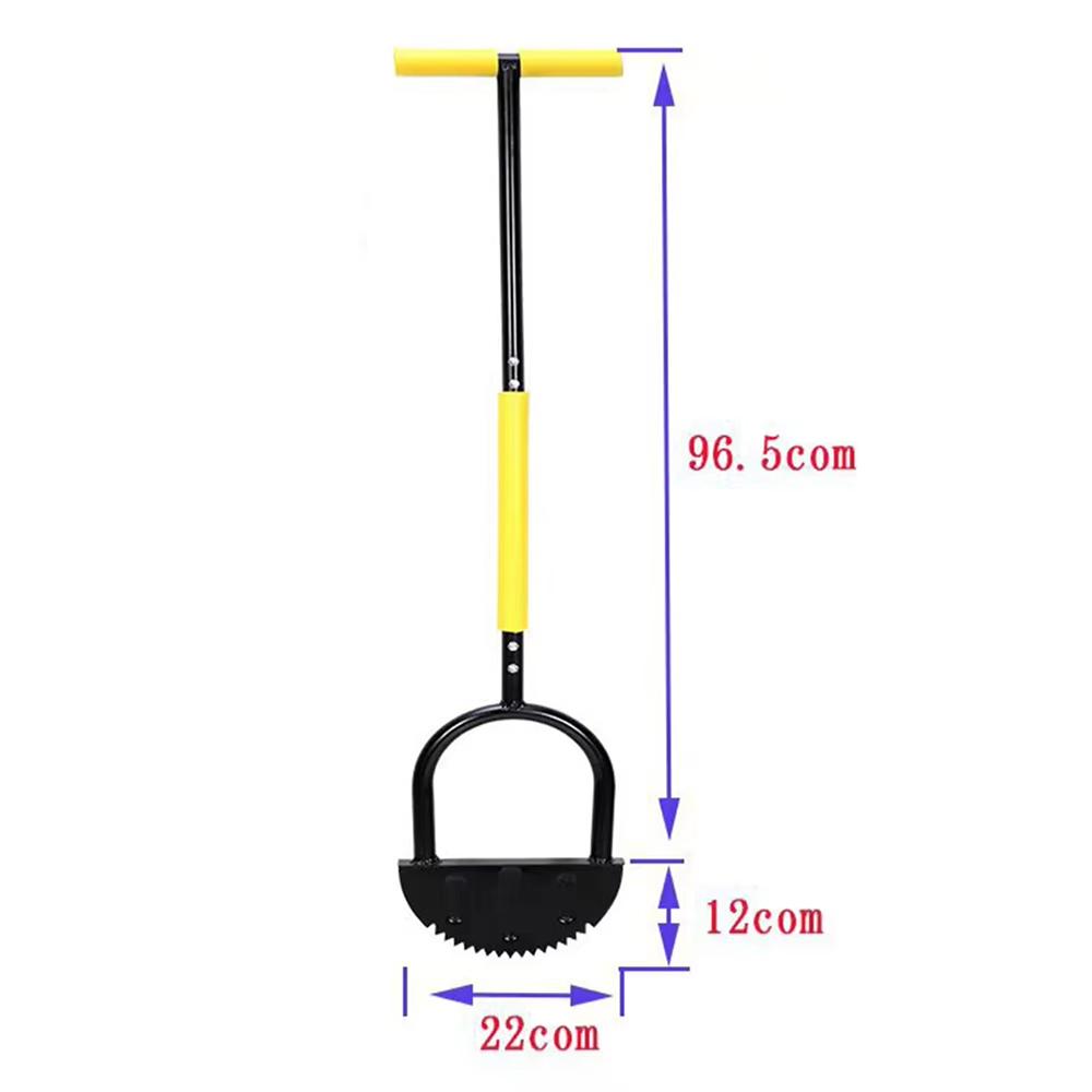 Manual Trimming Shovel Serrated Grass Saw Cutter With T-Grip Half Moon Manual Lawn Edger Reinforcedfor for Home Garden Supplies