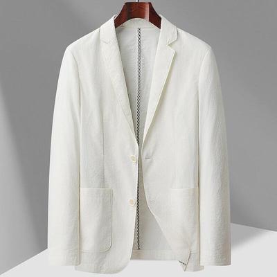 Men's Iron-Free Light Luxury Blazer - Spring & Autumn Single-Breasted Casual Suit