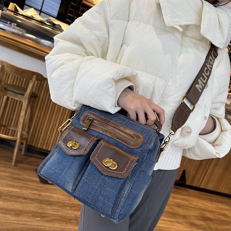 Универсальный рюкзак Coolwalker XDLM Vintage Denim, трансформируемый тремя способами One Size