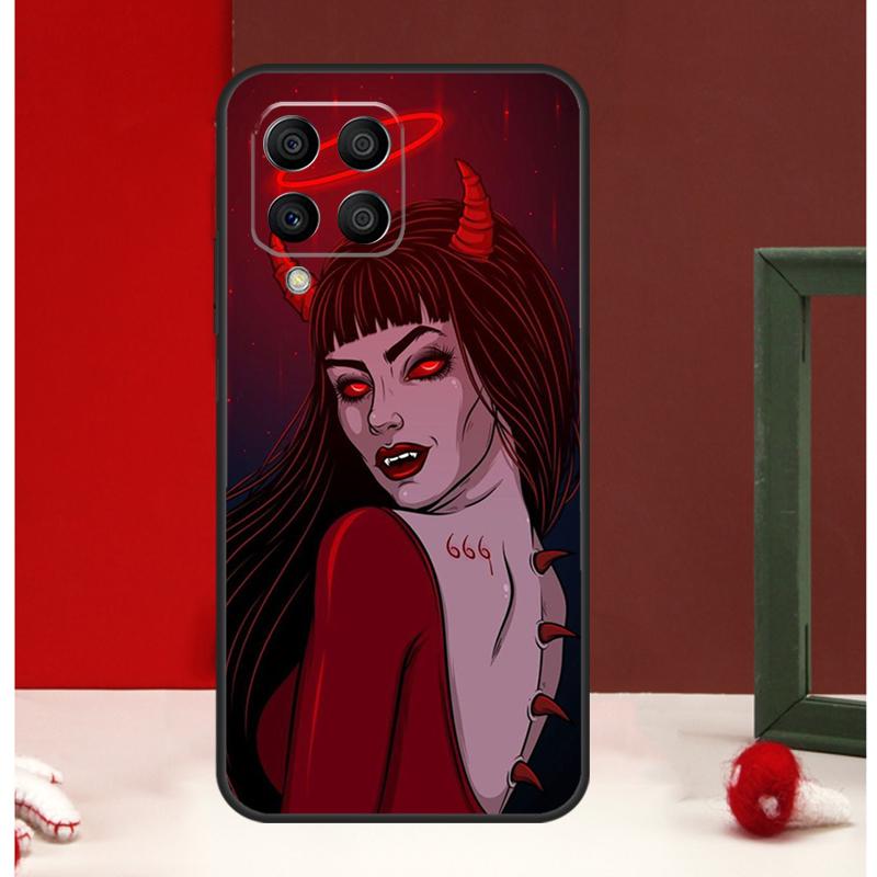 Satan Nun Devil Girl Case For Samsung Galaxy M54 M34 M14 M35 M56 M12 M06 M32 M52 M55 M15 M11 M13 M16 M36 M31 M53