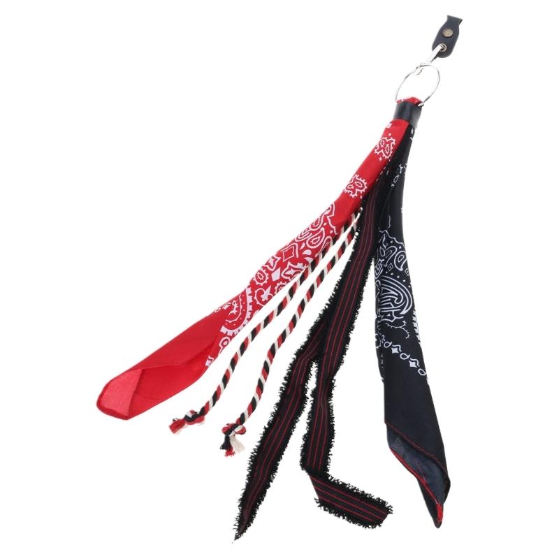 

Бананавий бандана Хустка Ланцюжок для гаманця Стрічка Шарф байкера Джинсові штани Брелок 1 червоний/чорний