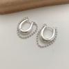 Xiaomi 925 Sterling Silver Vintage Earrings For Women Trendy Simple Geometric Chain Earring Jewelry Prevent Allergy Party Accessories