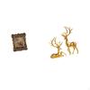 Hand Carved Floral Photo Frame Picture Holder Tabletop Wall Mounted Antique with